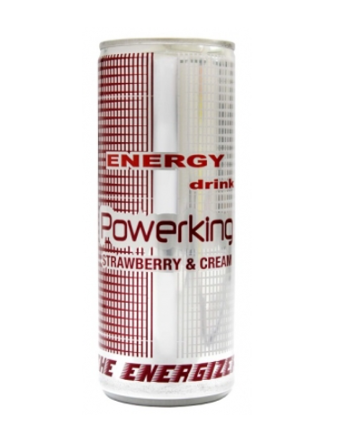 BEBIDA ENER.STRAWBERRY/CREAM,POWER KING 330ML