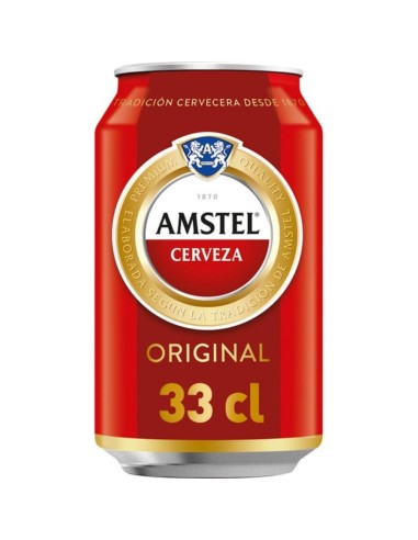 CERVEZA AMSTEL LATA 37,5 CL.